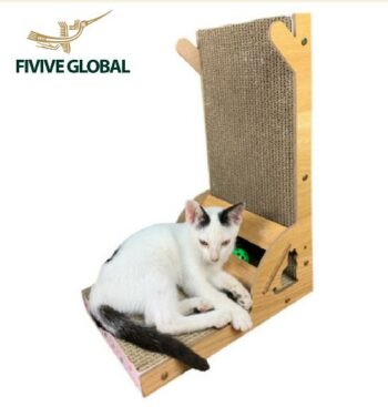 Wholesale L-Shaped Scratcher with Rattle - L Shape Cat Scratcher, Cat Scratcher Mat, Manufacturing in Vietnam