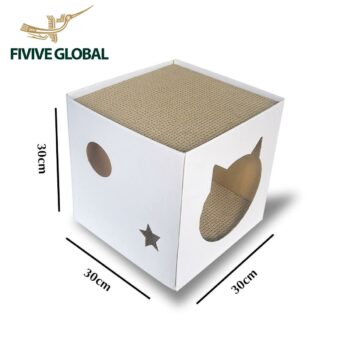 Wholesale Two-Story Cardboard Cat House - Cat House Indoor, Cardboard Cat Scratcher, Manufacturing in Vietnam