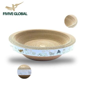 Wholesale Round Cat Bed Scratcher - Cat Bed for Indoor Cats, Cat Scratcher Bed, Manufacturing in Vietnam