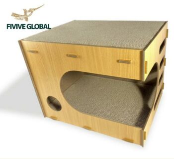 Wholesale Wooden Cat House with Bed - Wooden Cat House, Cat House Wood, Manufacturing in Vietnam