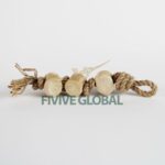 Wholesale Coffee Wood Tug with 3 Knots - Dog Tug of War Toys, Coffee Wood Rope Dog Toy, Manufacturing in Vietnam