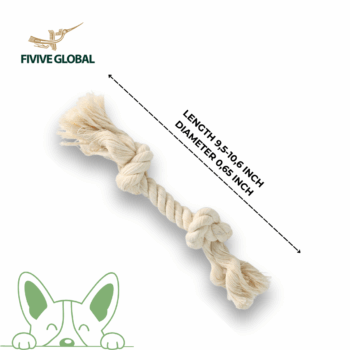 Two-Knot Cotton Rope Toy